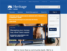 Tablet Screenshot of heritagebanknw.com